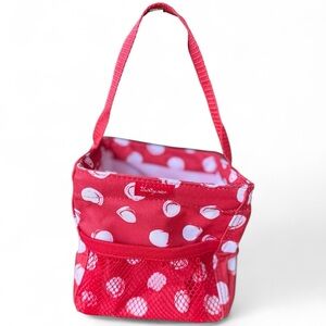 Thirty-One Littles Carry-All Caddy Red Polka Dot Tote NWoT